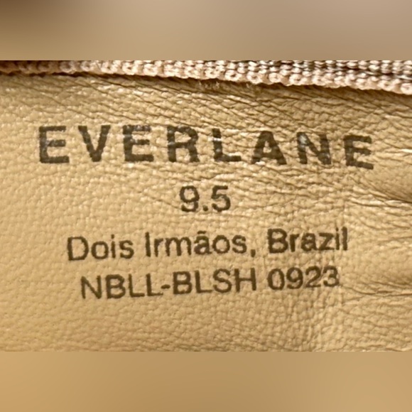 NWOB Everlane The Ballet Flat in Blush Tan Italian Leather with Square Toe, 9.5 - Picture 15 of 16